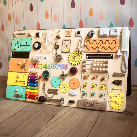 Busy Board 1 Year Old, Montessori Busy Board, Toddler Board, Activity Board, Busy Board, Large Board, Baby Busyboard, Baby Activity