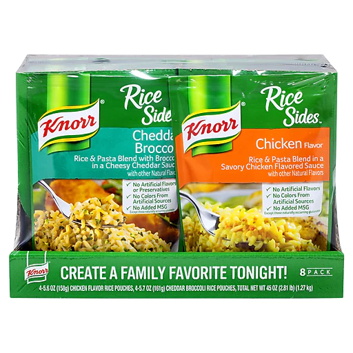 Knorr Cheddar Broccoli and Chicken Rice Sides 5.6oz 8CT