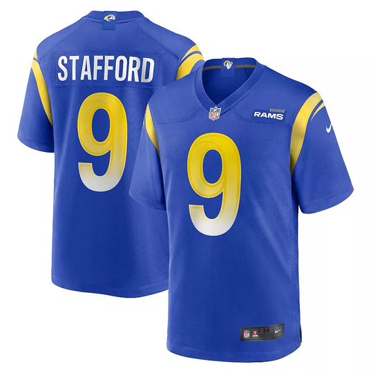 Men's Nike Matthew Stafford Royal Los Angeles Rams Player Game Jersey, Size: XL, LAR Blue