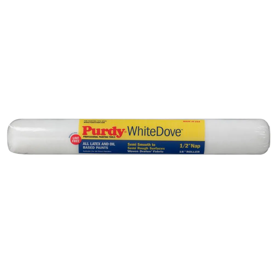 Purdy White Dove 18-in x 1/2-in Nap Woven Synthetic Blend Paint Roller Cover | 14H670183