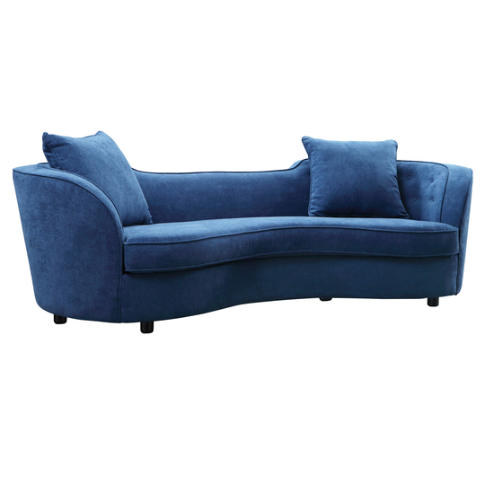 Armen Living Palisade Modern Blue Polyester/Blend Sofa | LCPA3BLUE