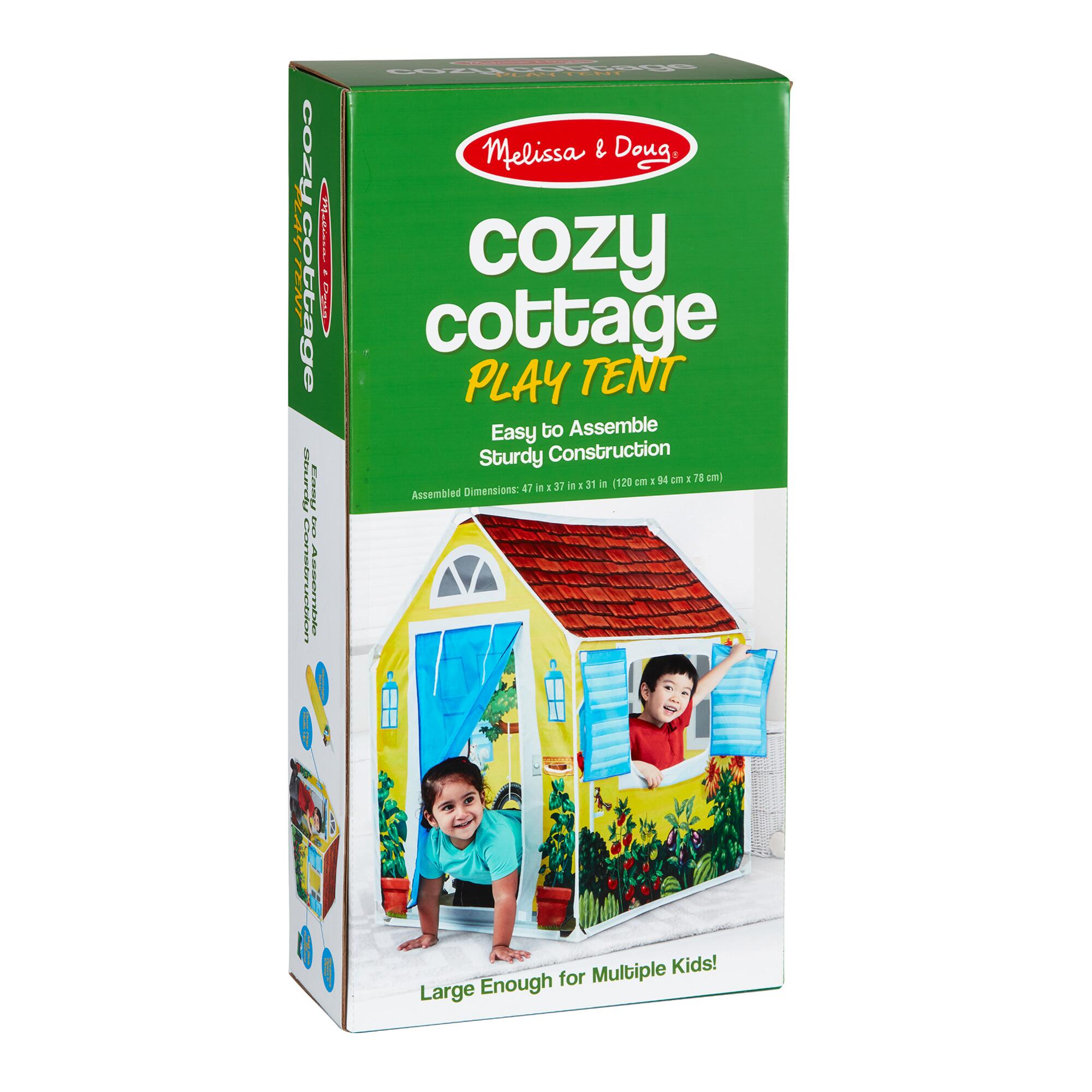 Melissa & Doug Cozy Cottage Play Tent: Multi - Fabric by World Market
