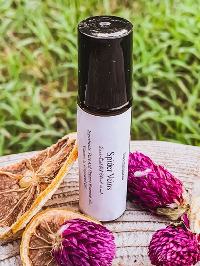 Spider Veins Essential Oil Roll On Blend 10Ml, Organic, Therapeutic, Oils, Body Care, Self Personal Gifts
