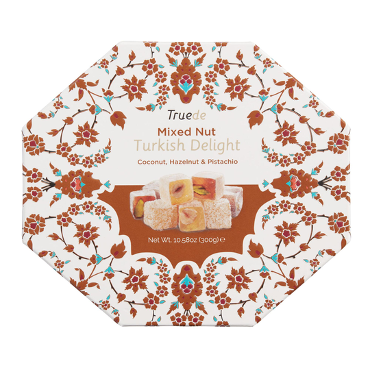 Truede Mixed Nuts Turkish Delight Hexagon Box by World Market