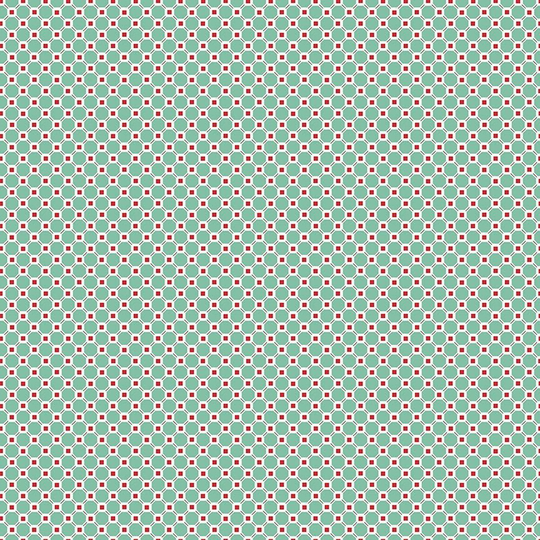 Lori Holt Cook Book Fabric By Riley Blake - Small Green White & Red Check The 1/2 Yard Or Fat Quarter