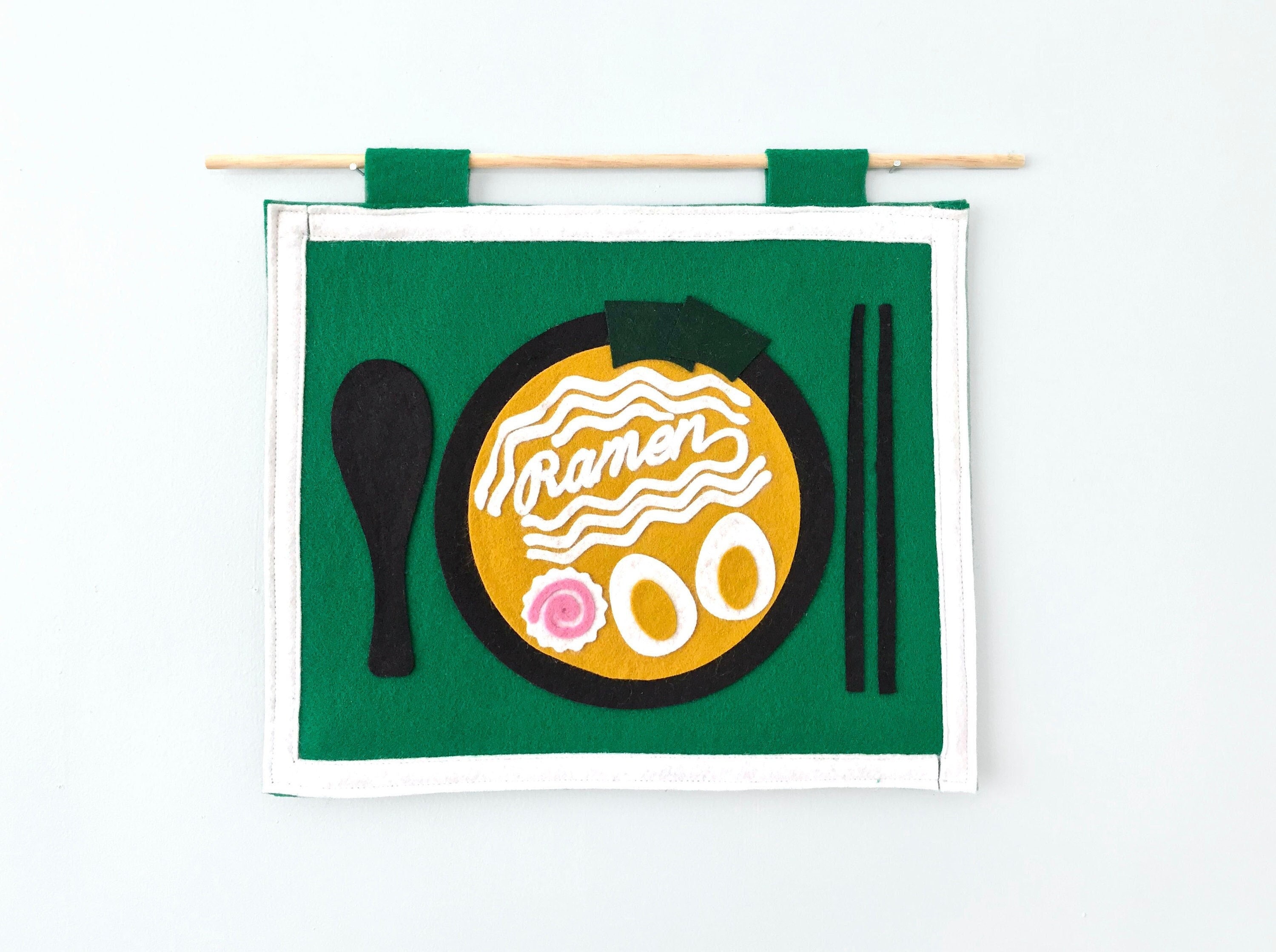 Favorite Food Flag - Ramen/Noodles Japanese Gift Instant Decor Kitchen Foodie
