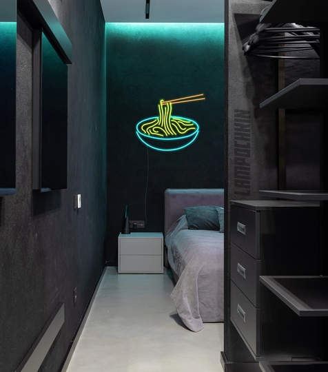 Ramen Japanese Noodles Neon Sign/Dinning Room Kitchen Light Bedrom Decor Cool Lamp Custom Noodle Resturant Led