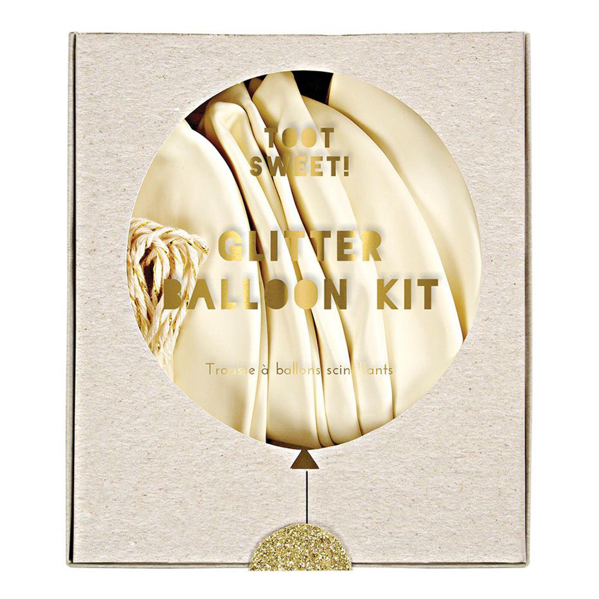 Meri Meri Glittered Balloon Kit 8 Pack: Metallic by World Market