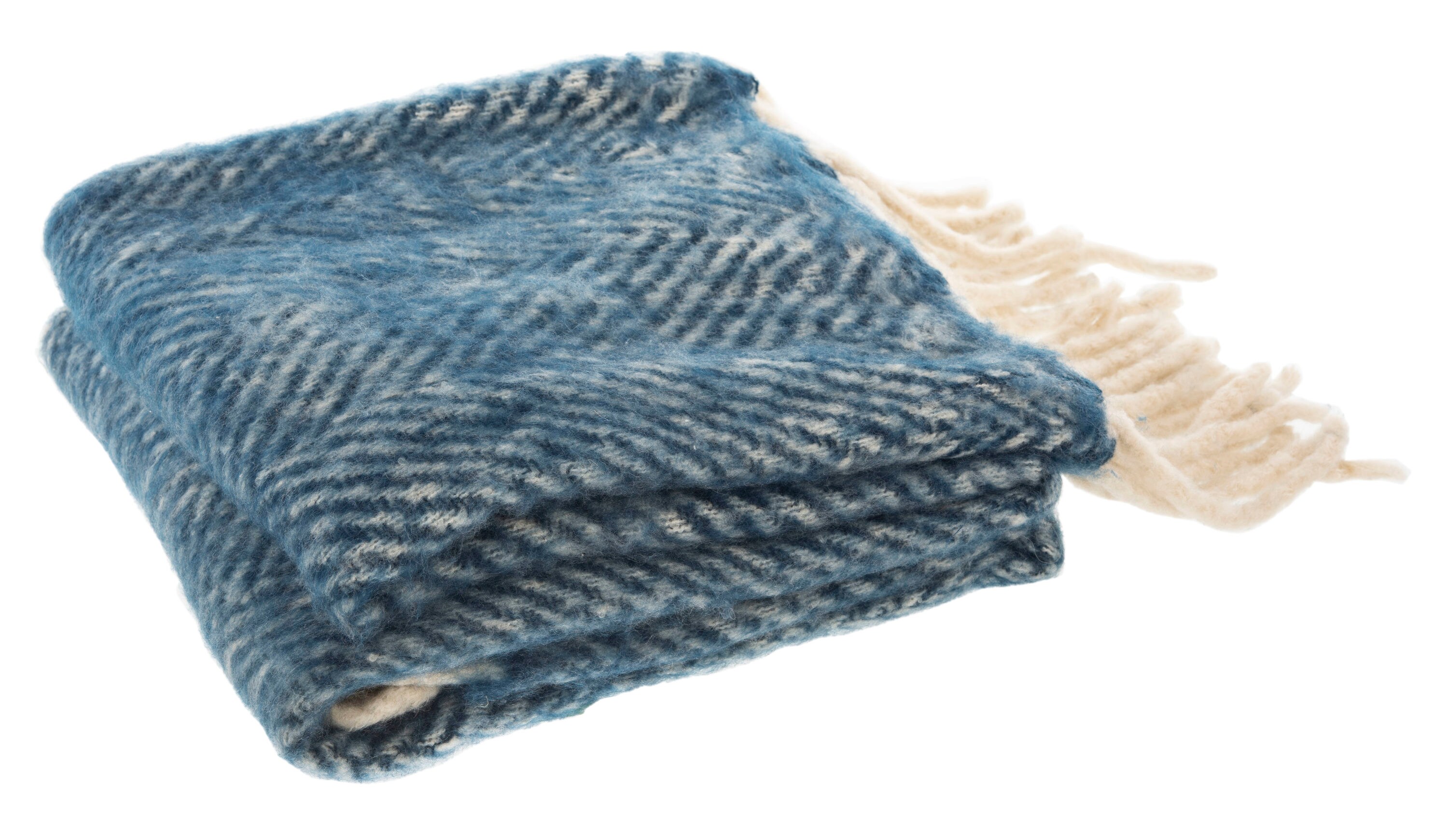 Safavieh Textures and Weaves Blue Blend Throw Polyester | THR602A-5070