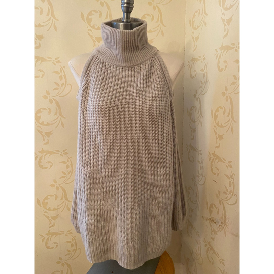 Italy Les Copains Shari's Cashmere Blend Cold Shoulder Sweater