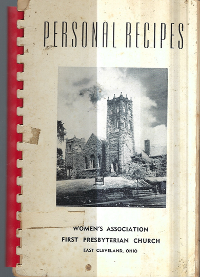 East Cleveland Ohio Vintage 1954 First Presbyterian Church Personal Recipes Cookbook Oh Community Favorites Collectible Rare Local Cook Book