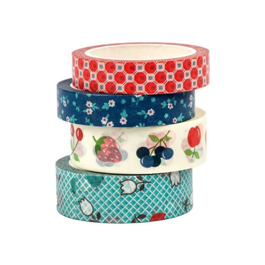 Lori Holt Cook Book Washi Tape, Country Themed Floral Bee in My Bonnet