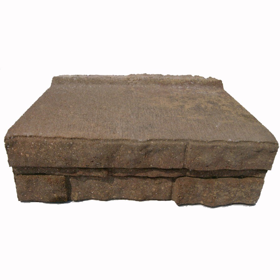 Lowe's Ledgewall 12-in L x 4-in H x 7-in D Harvest Blend Retaining Wall Block in Brown | NA