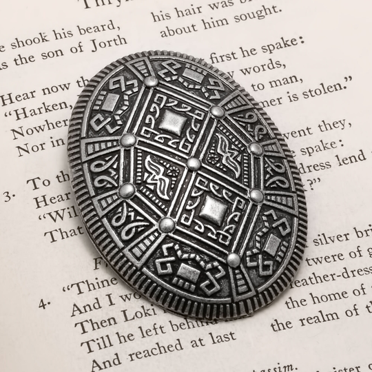 Viking Borre Oval Tortoise Fibula Brooch