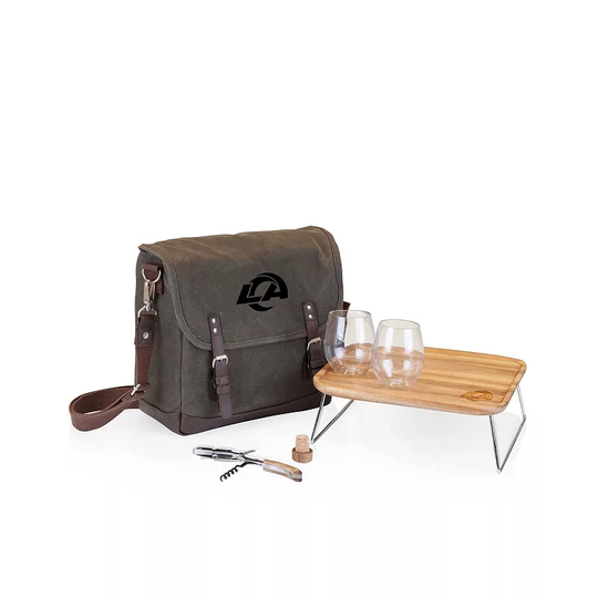 Picnic Time Los Angeles Rams Adventure Wine Tote Set, Green