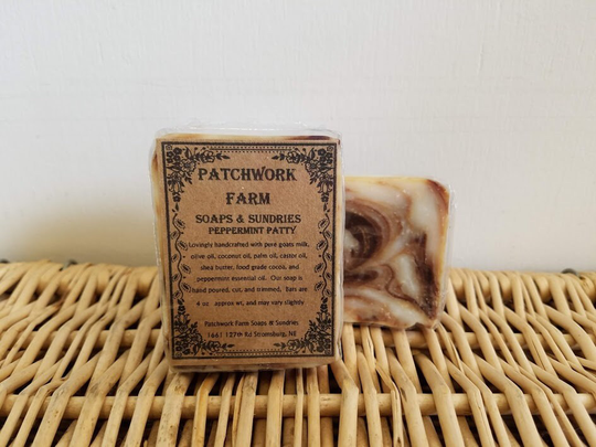 Handmade Milk Soap, All Natural Goatsmilk Peppermint Patty