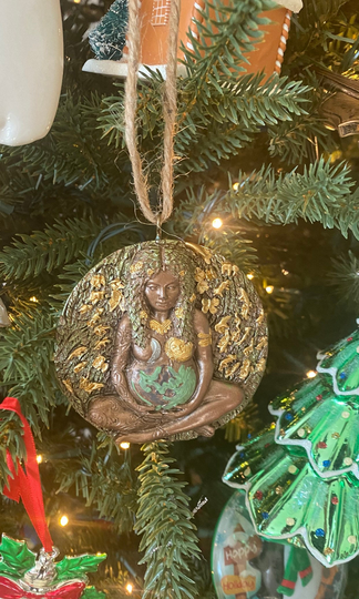 Lovely Mother Earth Gaia Christmas Ornament/Goddess/Sun Moon Goddess/Gaia/Christmas Ornament Goddess Gaia/E919