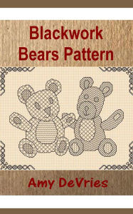Blackwork Bears Pattern Amy DeVries Author