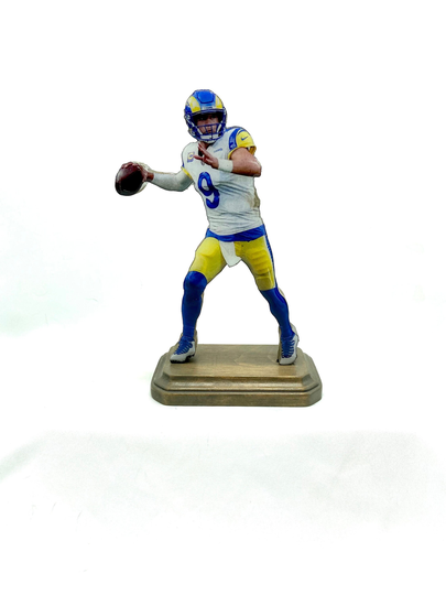 Matthew Stafford Wooden Sports Collectible Los Angles Rams Figure Statue