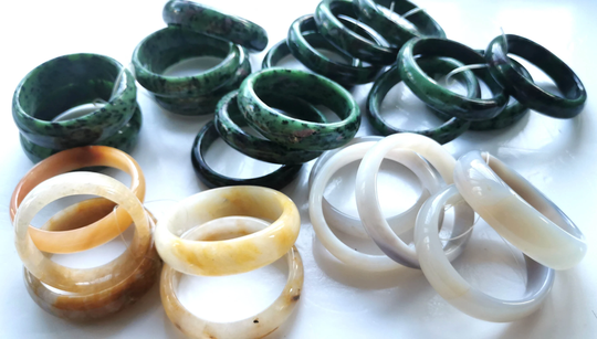 40%off Topaz Yellow Jadeite Genuine Ruby Zoisite Bangle Bracelet Grey White Agate 54-62mm July Birthstone 1Pcs