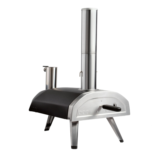 Ooni Fyra 12 Portable Wood Pellet Outdoor Patio Pizza Oven: Black/Silver by World Market