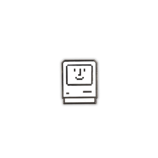 Macintosh Apple Computer Smile Enamel Pin, 35Th Anniversary Of Personal