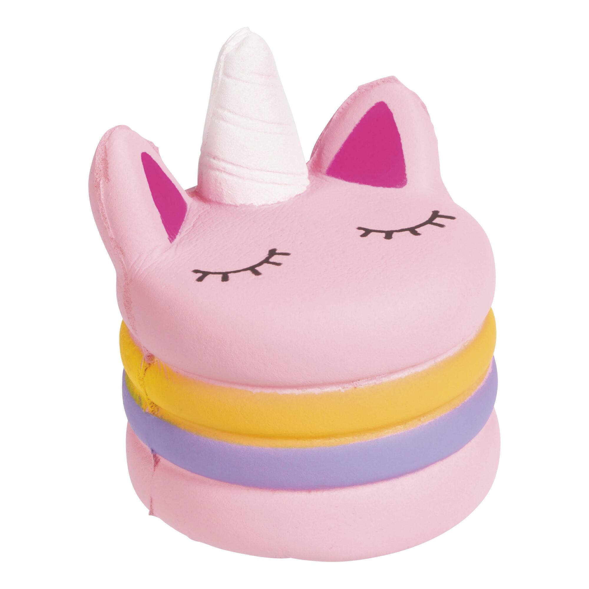 Toysmith Unicorn Macaron Squishy Toy Set of 2 by World Market