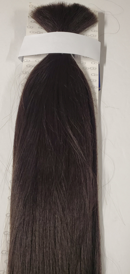 Human Hair Blended Tangle-Free Yaki Bulk; Straight; For Braiding; Women; Hair Motion