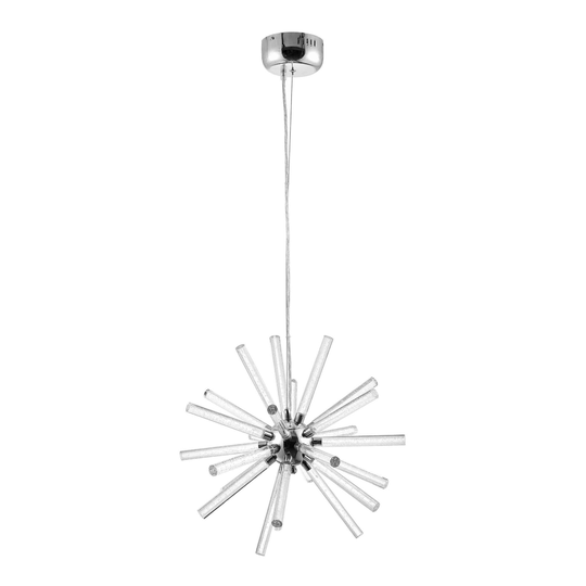 Chrome and Clear Glass Gema Pendant Lamp: Metallic by World Market