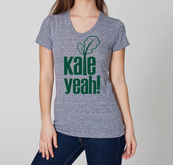 Kale Yeah Tri Blend T-Shirt - Unisex & Juniors Sizes