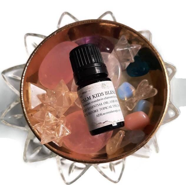 Calm Kids Essential Oil Blend. Safe Aromatherapy For Children. Mandarins, Chamomiles, Lavender, Lemon Balm. 5 Ml