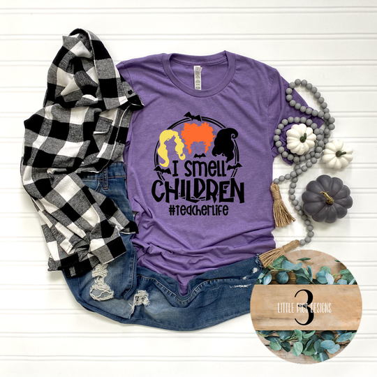 I Smell Children Teacher Halloween Shirt