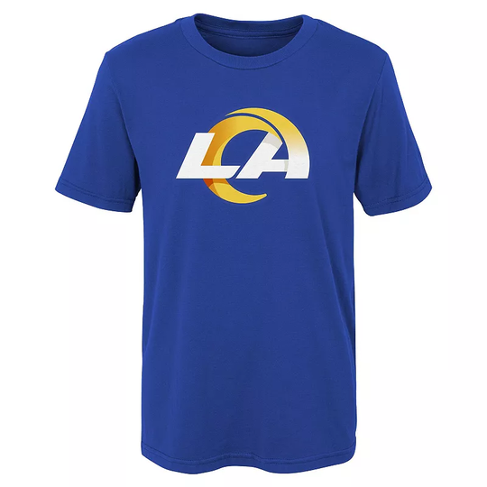 Preschool Royal Los Angeles Rams Team Logo T-Shirt, Kids Unisex, Size: 7, Blue