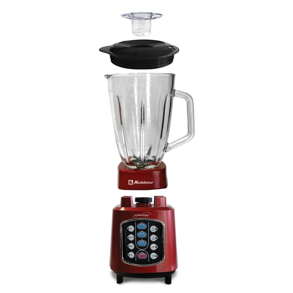 Koblenz Kitchen Magic Collection Easy Touch Blender Stainless Steel in Red | KBZLKM8510EVR