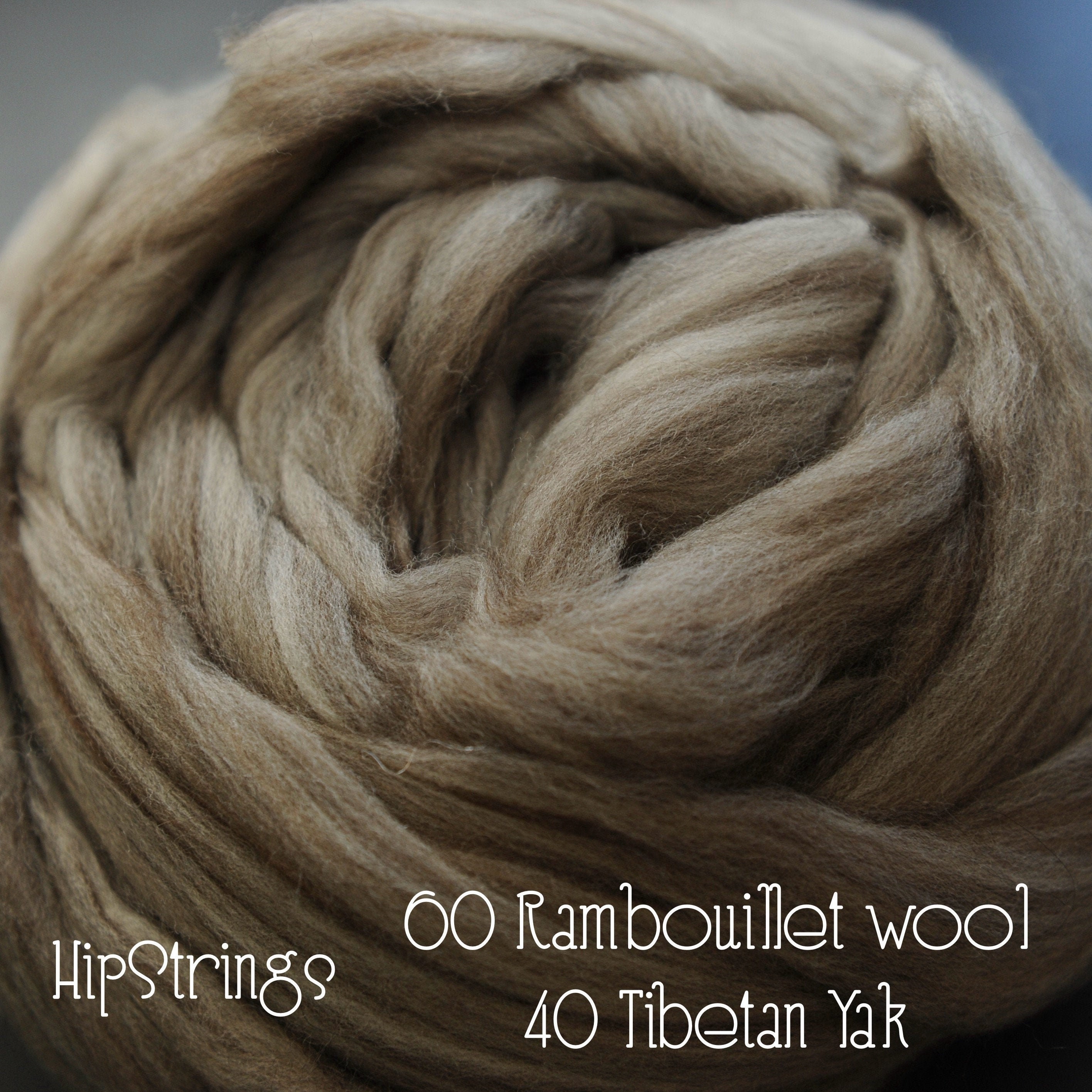 60/40 Rambouillet Yak Signature Blend Combed Top - 4 Oz