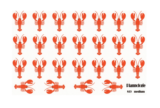 Lobster Stickers - Icon Planner Stickers Wedding Menu Icons Meal