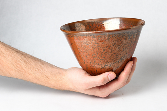 Handmade Stoneware Ceramic Bowl in Red, Cozy Ramen Soup Cereal Serving Bowl, Unique Dinnerware #2