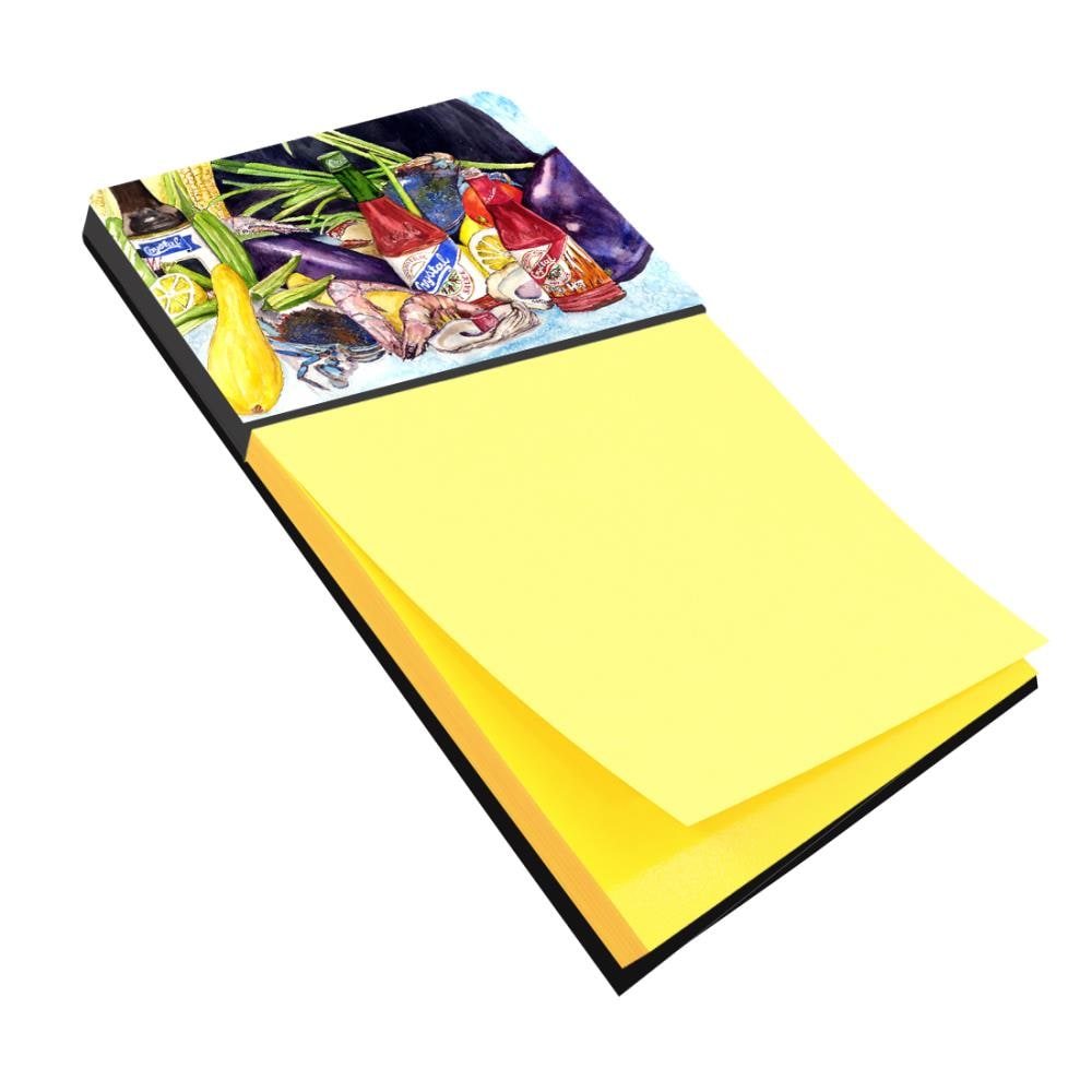 Caroline's Treasures Crystal Hot Sauce With Seafood Sticky Note Holder | 8637SN