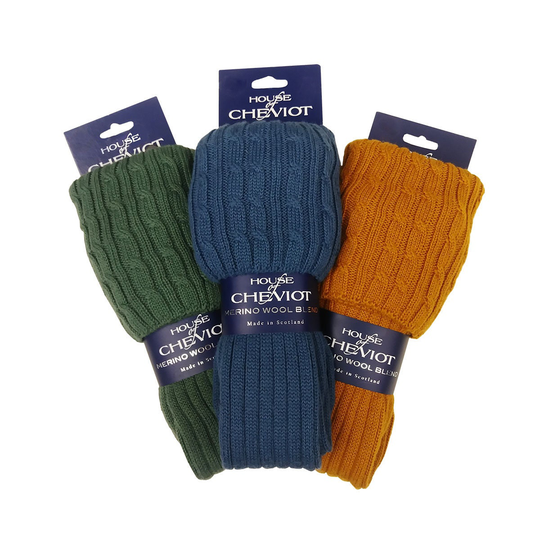 Wide Calf Wool/Acrylic Blend Kilt Hose - Made in Scotland