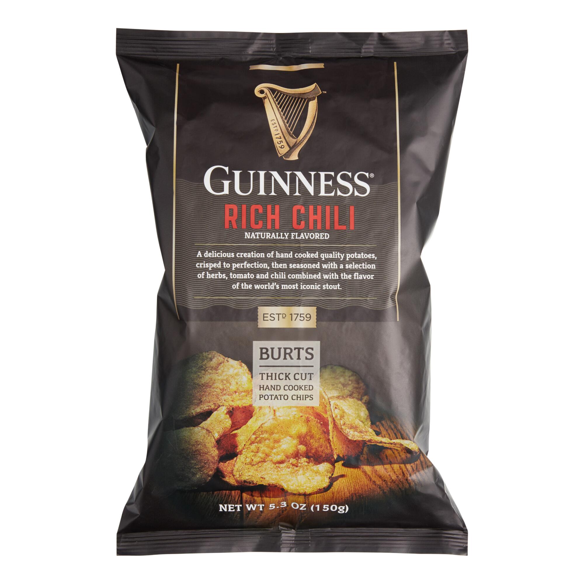 Burts Thick Cut Guinness Rich Chili Potato Chips Set of 10 by World Market