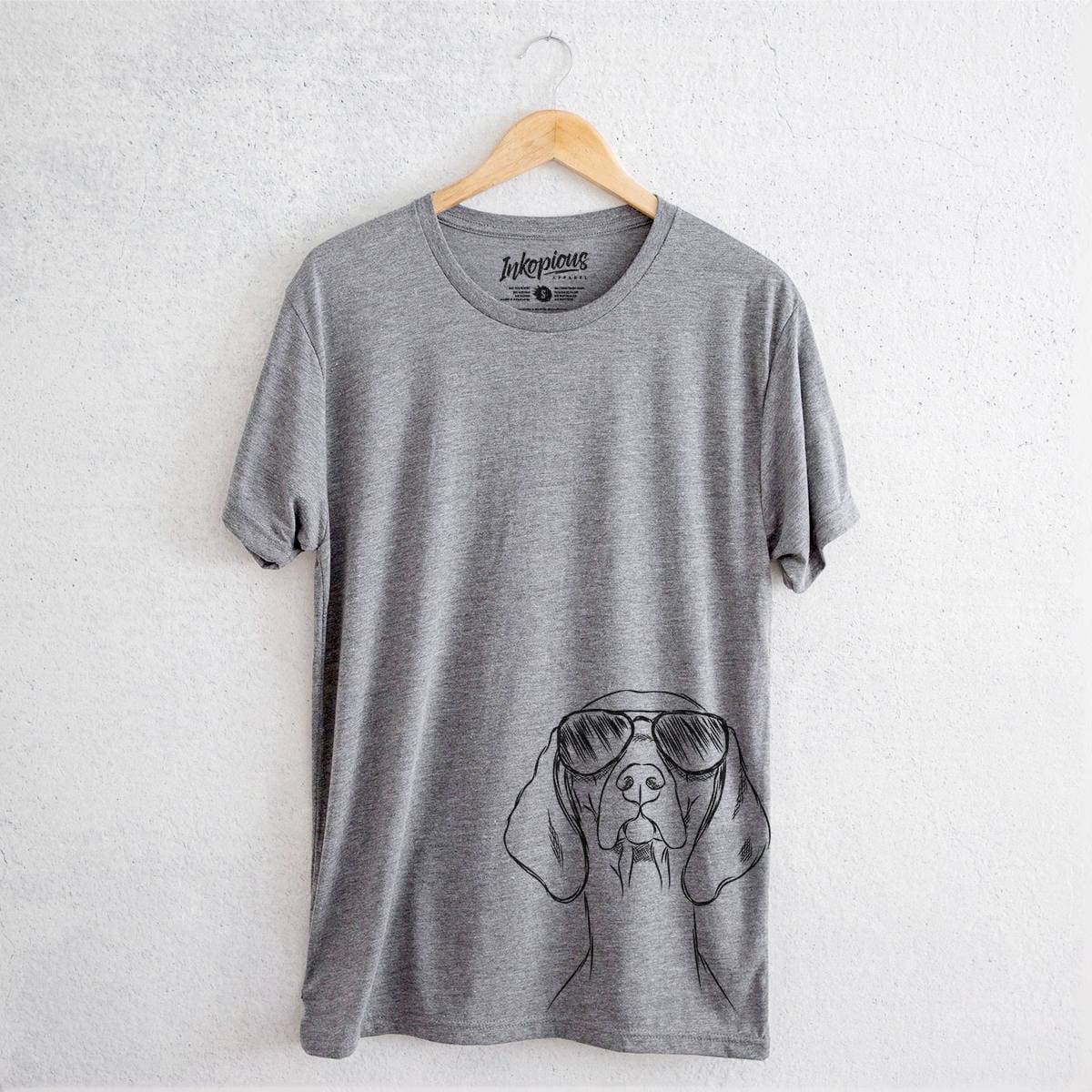 Sawyer The Vizsla - Tri-Blend Unisex Crew Grey Dog Lover Gift
