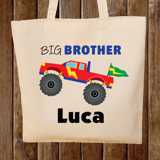 Monster Truck Bag Tote Big Brother