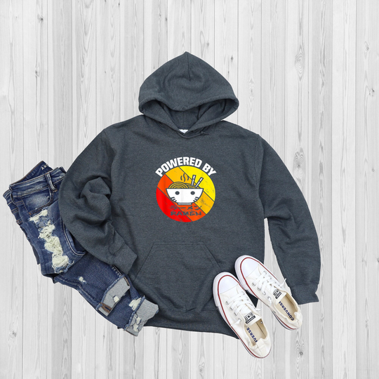 Powered By Ramen, Ramen Hoodie, Japan Anime Birthday Present Foodie Soup Japan, Japanese Noodles, Queen