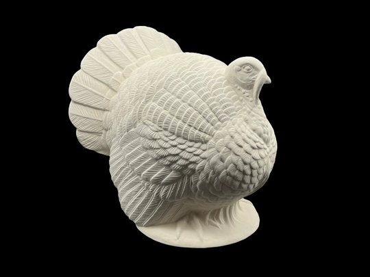 Large Turkey Ceramic Bisque Ready To Paint Thanksgiving Decor