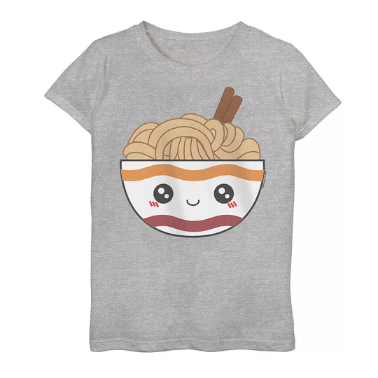 Girls 7-16 Maruchan Kind Noodle Bowl Graphic Tee, Girl's, Size: Small, Med Grey
