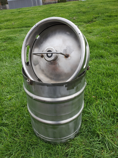 Beer Keg Seafood/Crab Boil Pot + Removable Shelf Bundle