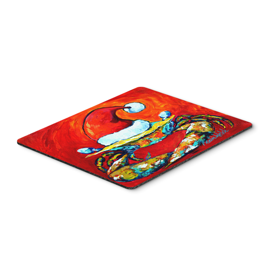 Caroline's Treasures MW1169MP Crab in Santa Hat Santa Claws Mouse Pad, Hot Pad or Trivet, Large, multicolor