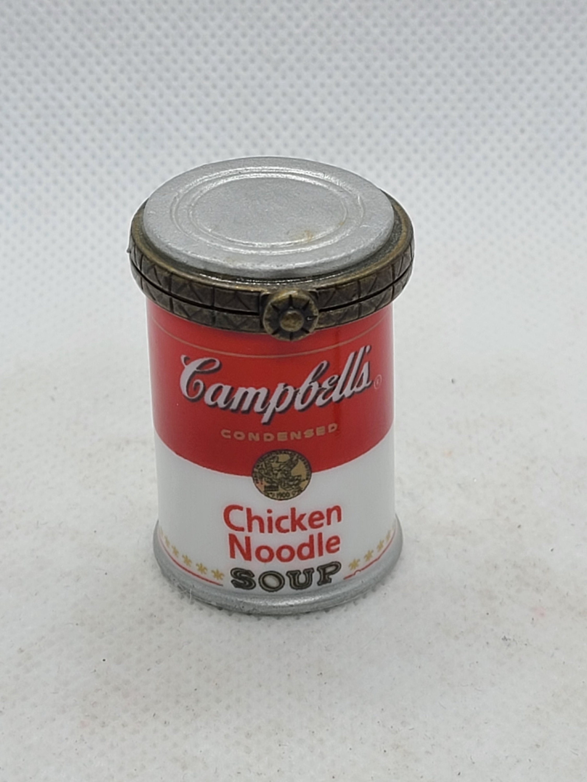 Vintage 1997 Campbell's Chicken Noodle Soup Porcelain Hinged Box