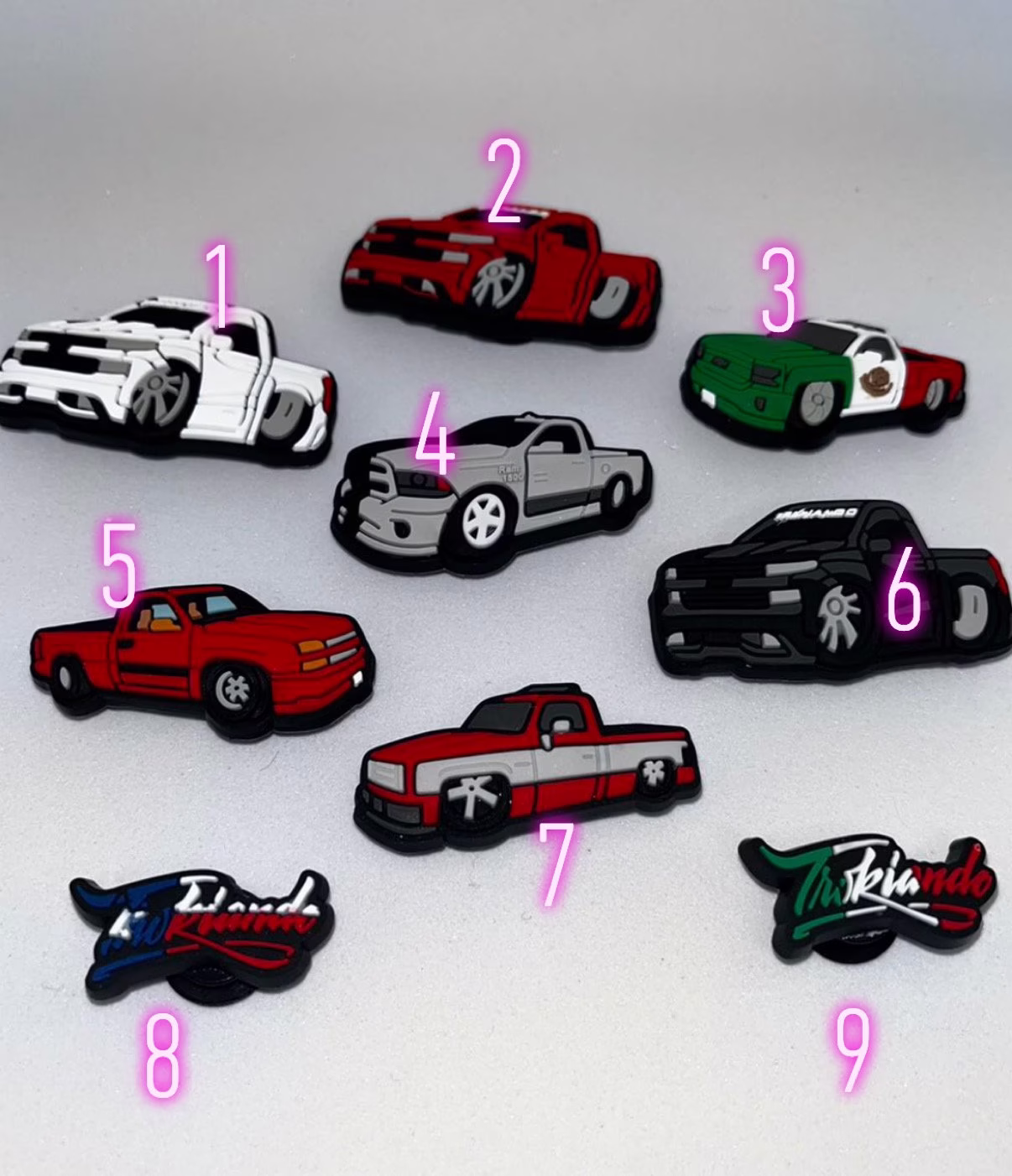 Truck Croc Charms