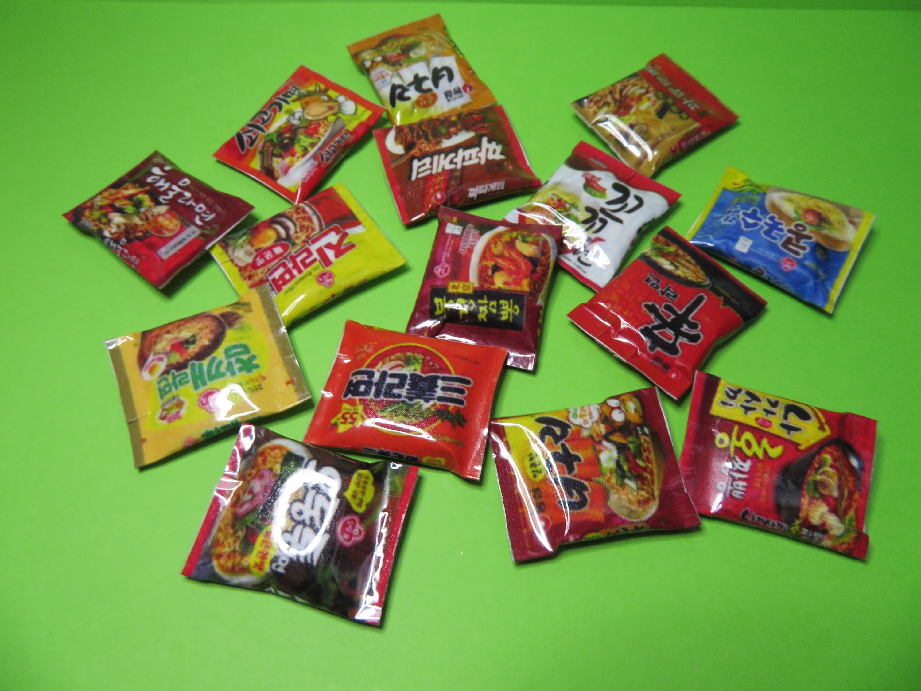 Barbie Size Dollhouse Miniature Korean Ramen - Spicy Noodle Grocery -1/6 Scale Food